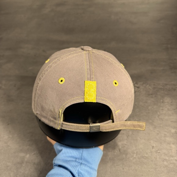 New Orleans Saints Hat Womens Gray‎ Baby Yellow Vintage 90s Y2K Short Brim Cute - Picture 5 of 7